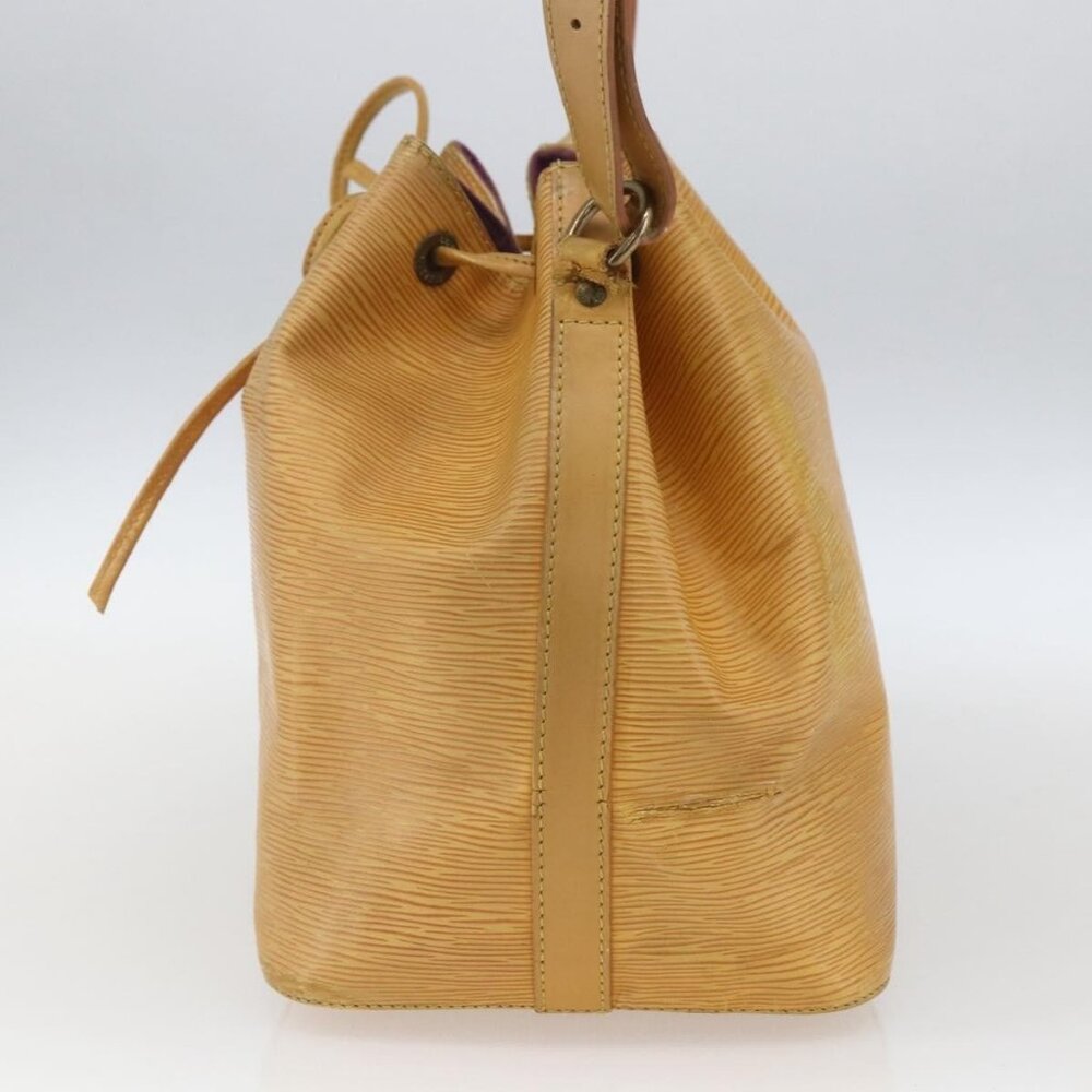 Authentic LOUIS VUITTON Epi Petit Noe Shoulder Bag Yellow M44109 LV - Picture 12 of 16